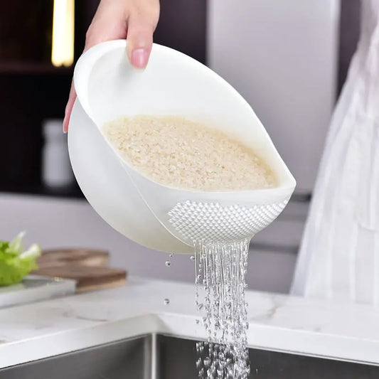 2-In-1  Rice Washing Bowl and Strainer