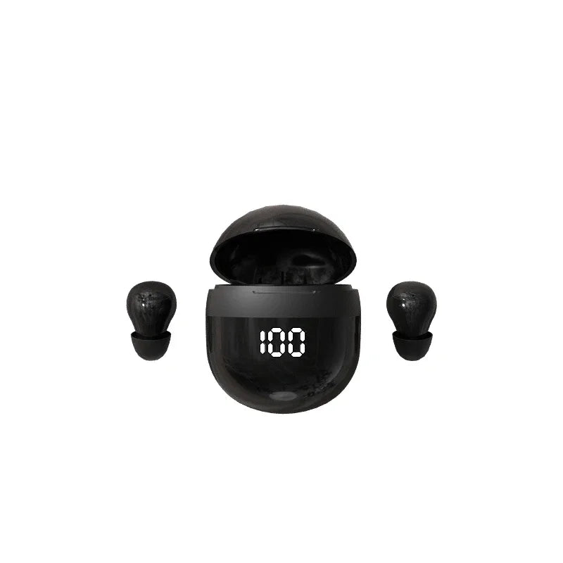 Ultra Small Mini Bluetooth 5.3 Headset Digital Display Wireless Touch Invisible Headphones Noise Reduction Sleep Earbud With Mic
