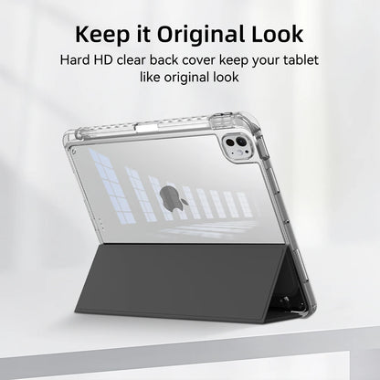 For 2024 iPad Air 6 Case iPad Air 5  6 11 iPad Pro 11 12.9 13 10 Gen 10.2 9th 8th 7th 9.7 6th 5th Mini 7 6 Case With Pen Holder
