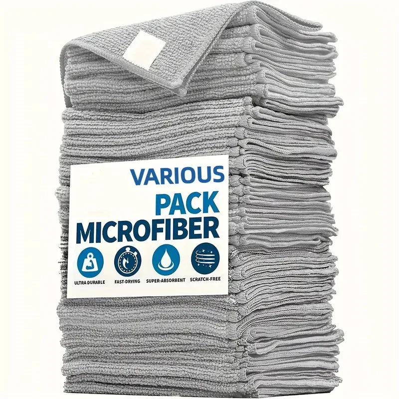 1-20Pcs Microfiber Towels For Household Cleaning, Auto Detailing or Polishing