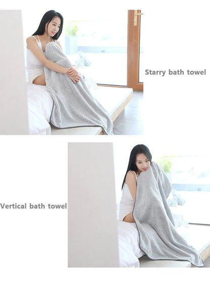 1PCS Thickened Bath Towels - 100% Bamboo Fiber