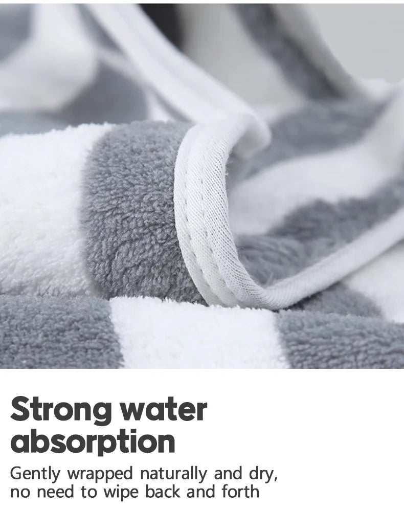 1 Pc Thickened Absorbent Bath Towel