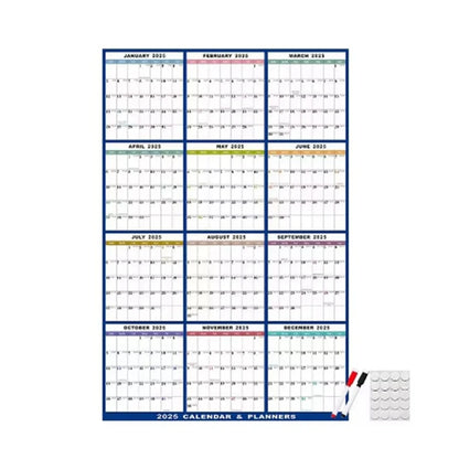 Erasable Whiteboard Calendar Monthly Weekly Planner - Reusable