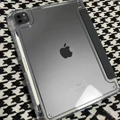 With Pencil Holder Case For IPad Pro 11 IPad 10th Generation IPad 10.2 8th 9th A16 Cover  Air6 5 4 10.9 Pro 12.9 13 2025 M3 M2