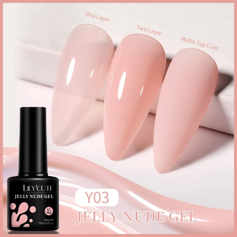 LILYCUTE 129 Colors Nail Gel Polish