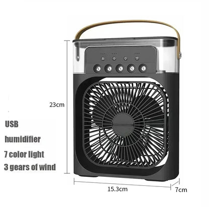 3 In 1 Portable Humidifier Fan Mini Air Conditioner