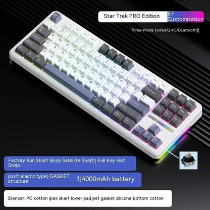 AULA F87 Pro - Wireless Mechanical Keyboard - Silent Keys