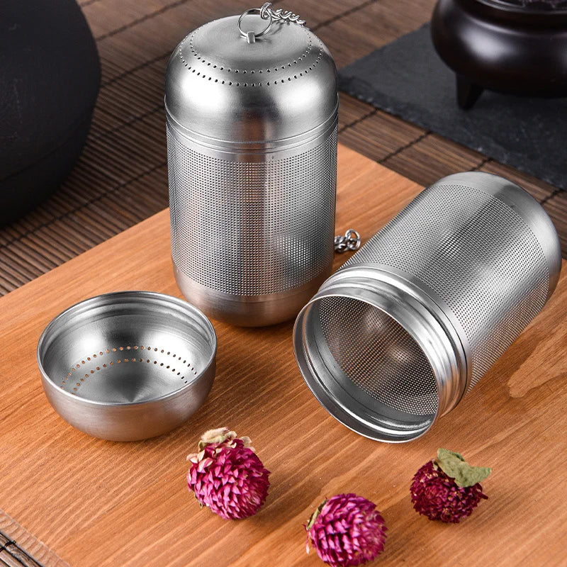Tea Strainer Stainless Steel Tea Infuser Tea Leaves Spice Seasoning Ball Strainer Teapot Fine Mesh Coffee Filter Teaware