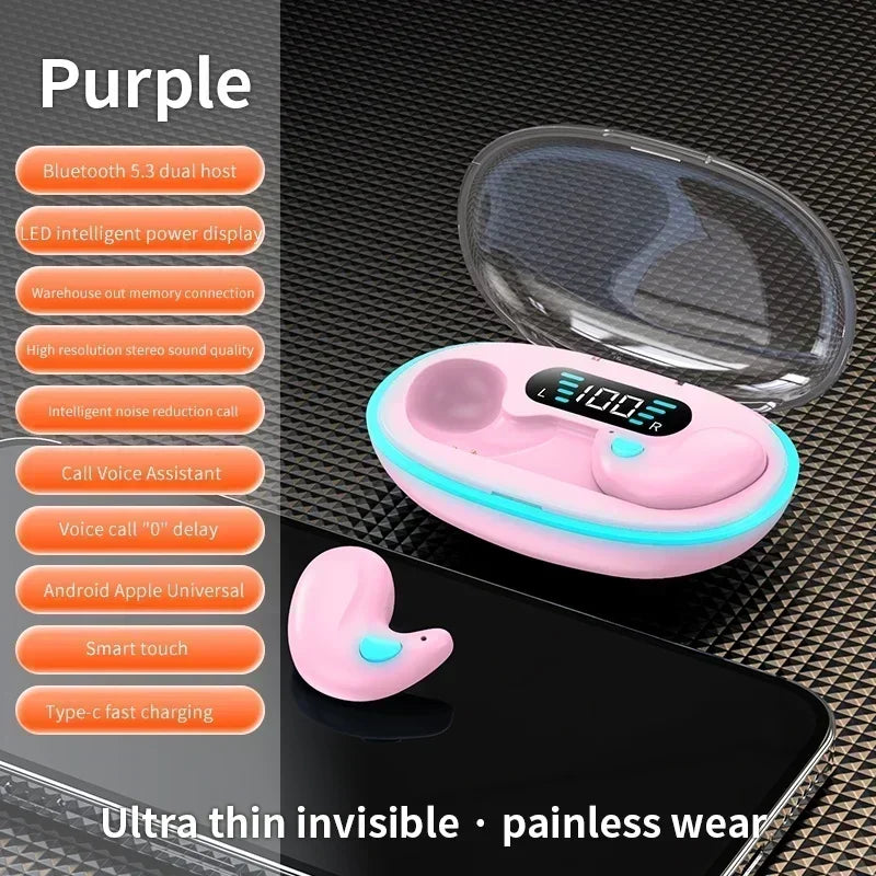 X55 Sleeping Earbuds Wireless Mini Headphones For Work