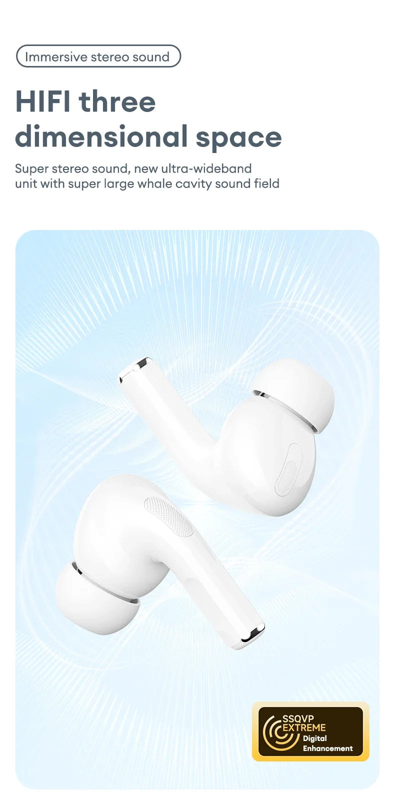 Lenovo LP5 PRO Wireless Bluetooth 5.4 Earphones TWS HiFi Sound Gaming Earbuds LP5Pro Sport headset Long Standby Touch Control