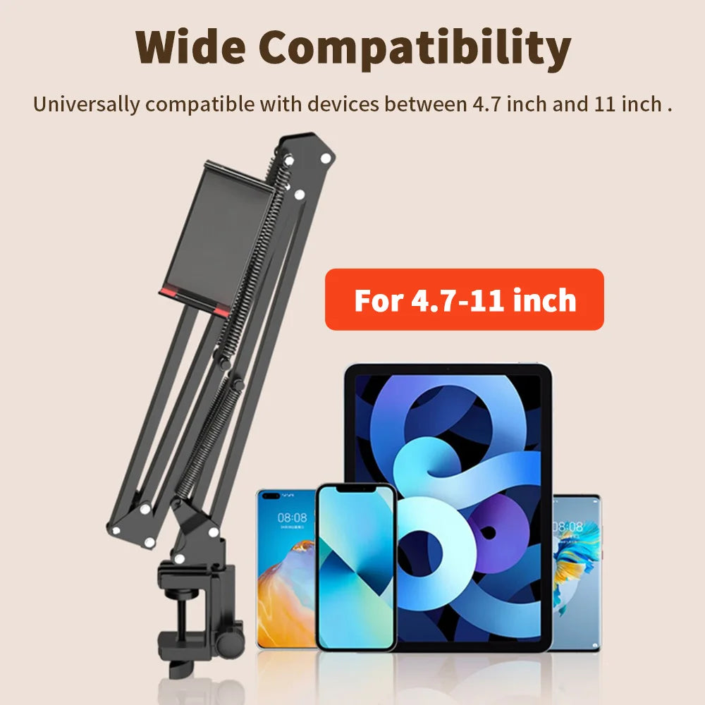 Adjustable Metal Arm Tablet Mount