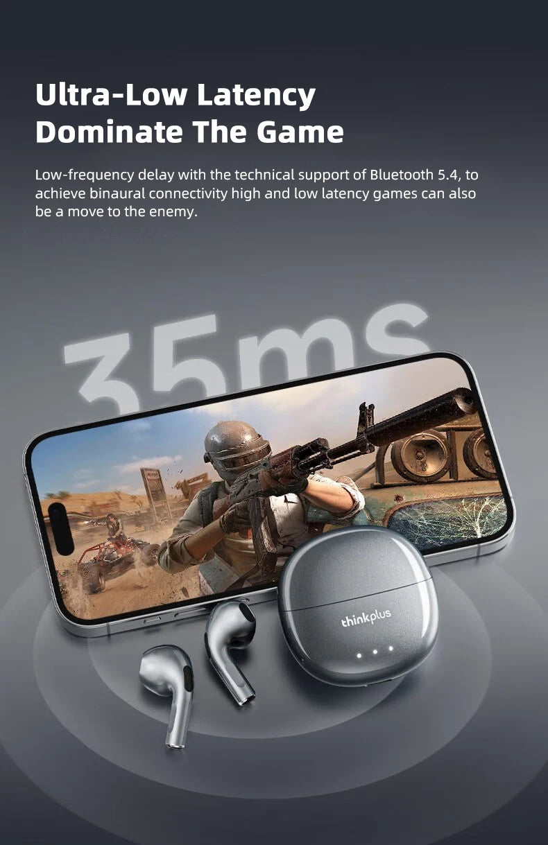 Original Lenovo LP2 Pro TWS Bluetooth Earphones Gaming Headset Sports Music Earbud Noise Cancellation HD Call Wireless Headphone