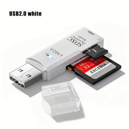 Robust 2-in-1 USB 3.0 2.0 Micro SD Card Reader