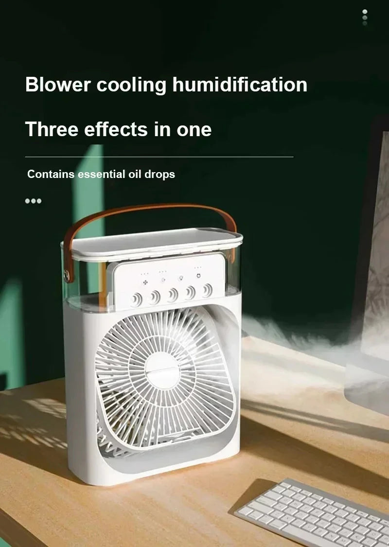 3 In 1 Portable Humidifier Fan Mini Air Conditioner