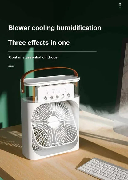 3 In 1 Portable Humidifier Fan Mini Air Conditioner