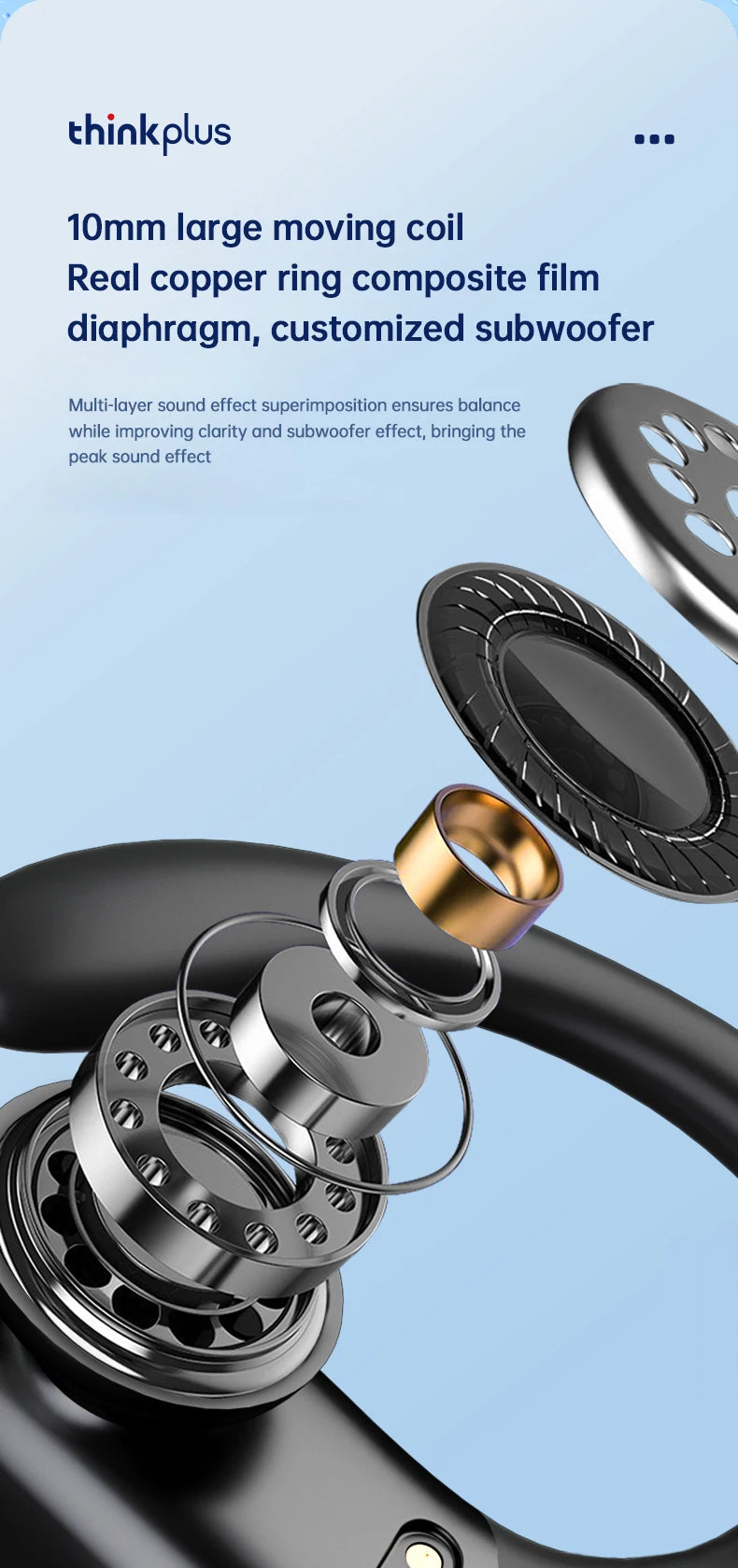Original Lenovo XT80 Sports Wireless Earphones with Mics