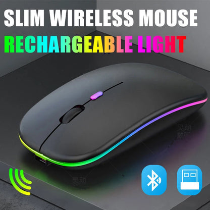 Wireless Mouse Bluetooth compatible 2.4GHz