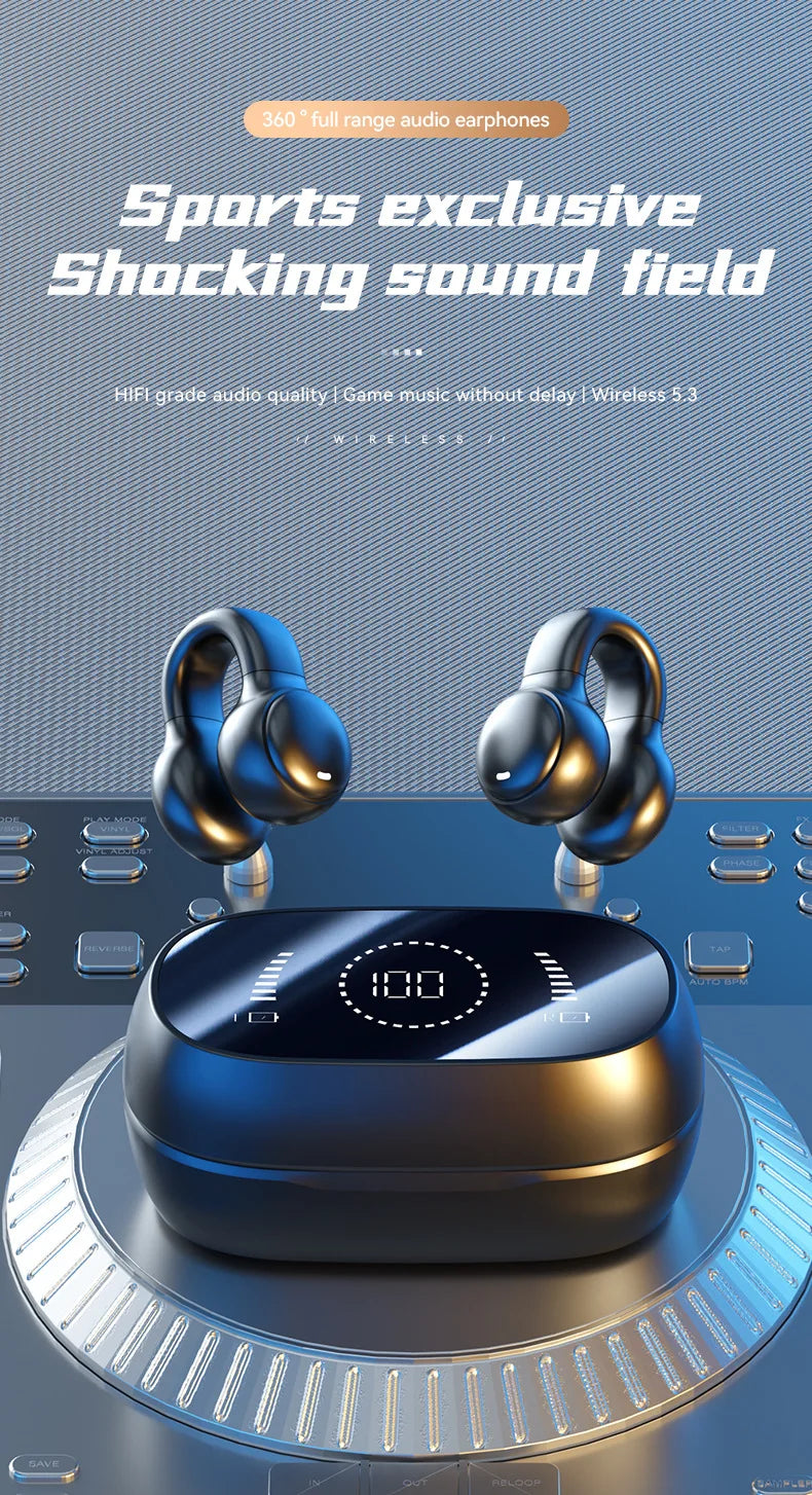 Original M47 Wireless Earbuds Bluetooth Headset Charging Earphones Bone Conduction Headphones Sport With Mic free