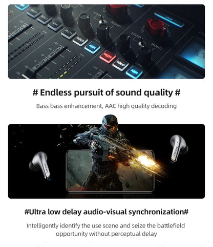 Original Lenovo LP5 TWS Wireless Bluetooth Earphone Long Battery Life Sports Headphone Dual Mode Gaming HD Call Headset With Mic