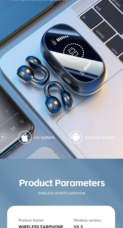 Original M47 Wireless Earbuds Bluetooth Headset Charging Earphones Bone Conduction Headphones Sport With Mic free