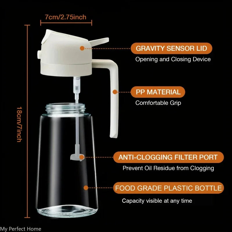 2in1 500ml Plastic Oil Sprayer/Dispenser
