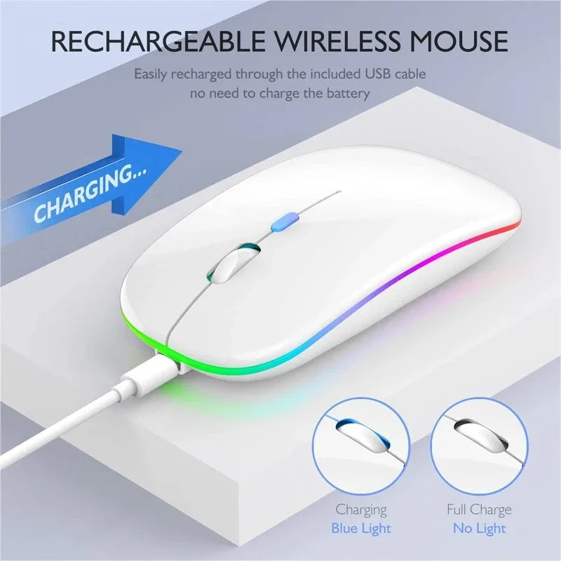 Wireless Mouse Bluetooth compatible 2.4GHz