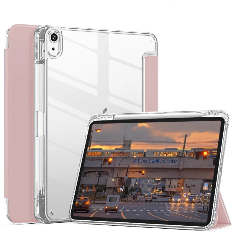 With Pencil Holder Case For IPad Pro 11 IPad 10th Generation IPad 10.2 8th 9th A16 Cover  Air6 5 4 10.9 Pro 12.9 13 2025 M3 M2