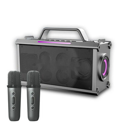 Wireless Bluetooth Speaker, Home Karaoke, Outdoor Audio System, Portable Subwoofer With Microphone, High-quality Stereo