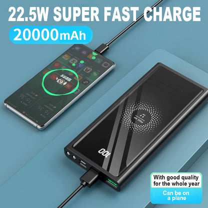 Compatible with Apple , 20000mAh PD20W Super Fast Charge For Apple 12 Power Bank