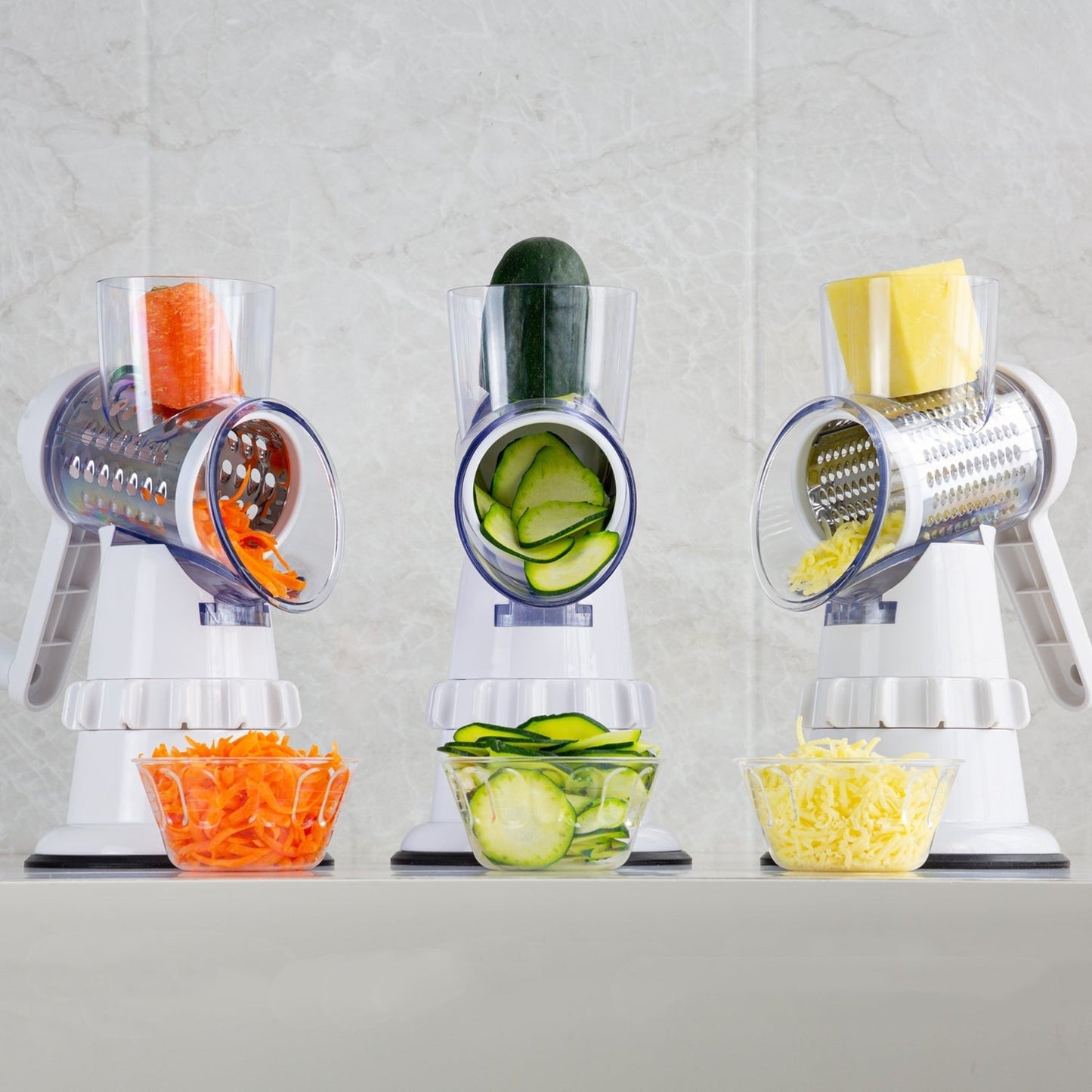 3 In 1 Vegetable Slicer Manual Kitchen Accessories Grater For Vegetable Cutter Round Chopper Mandolin Shredder Potato Home Kitchen utensil