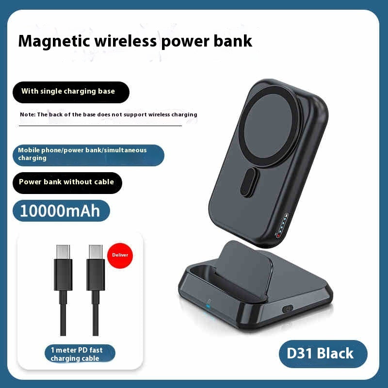 Ultra-thin Compact Portable Magnetic Wireless Power Bank