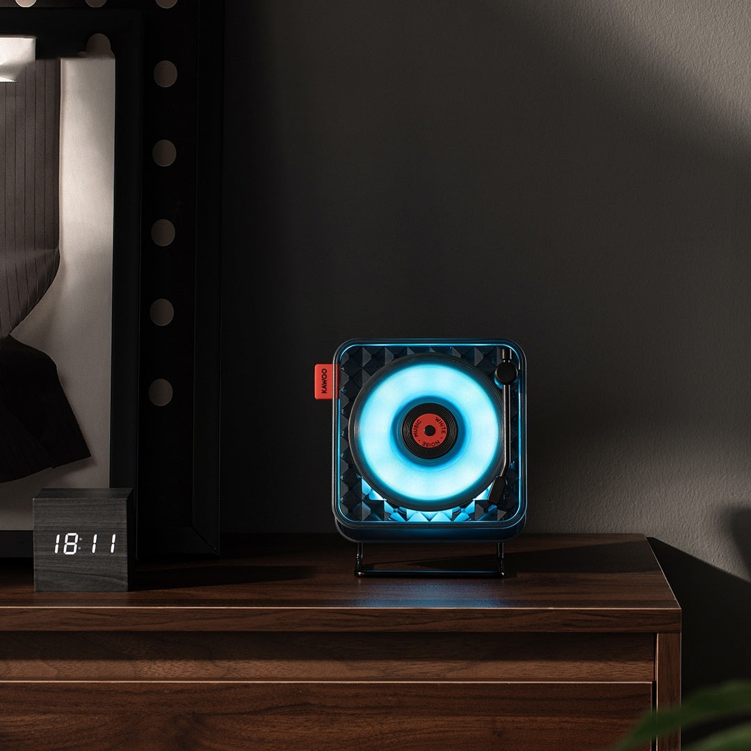 Record Ambience Light Multi-function Wireless Transparent Bluetooth Audio