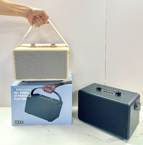 M29 Bluetooth Audio High Quality Retro Wireless Outdoor Portable Wooden Subwoofer