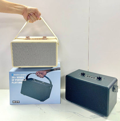 M29 Bluetooth Audio High Quality Retro Wireless Outdoor Portable Wooden Subwoofer