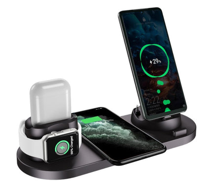 Wireless  6 In 1 Charging Dock Station