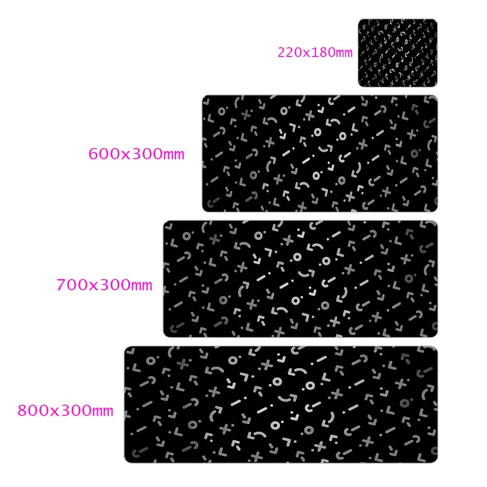Black And White Gaming Mouse Pad 800x300 Lengthened