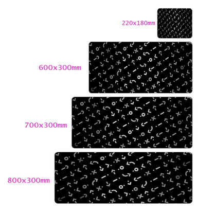 Black And White Gaming Mouse Pad 800x300 Lengthened
