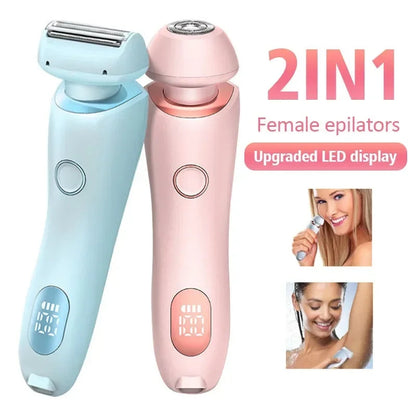 2 In 1  Rechargeable Electric Trimmer for Women