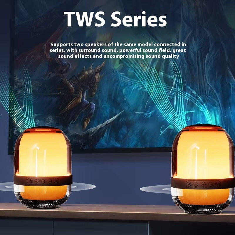 Creative Glass Transparent Colorful Bluetooth Audio