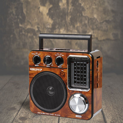 Full Band Elderly Retro Radio Antique Desktop