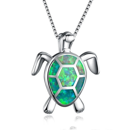 Fashion Turtle Simple Necklace Stud Earrings Set