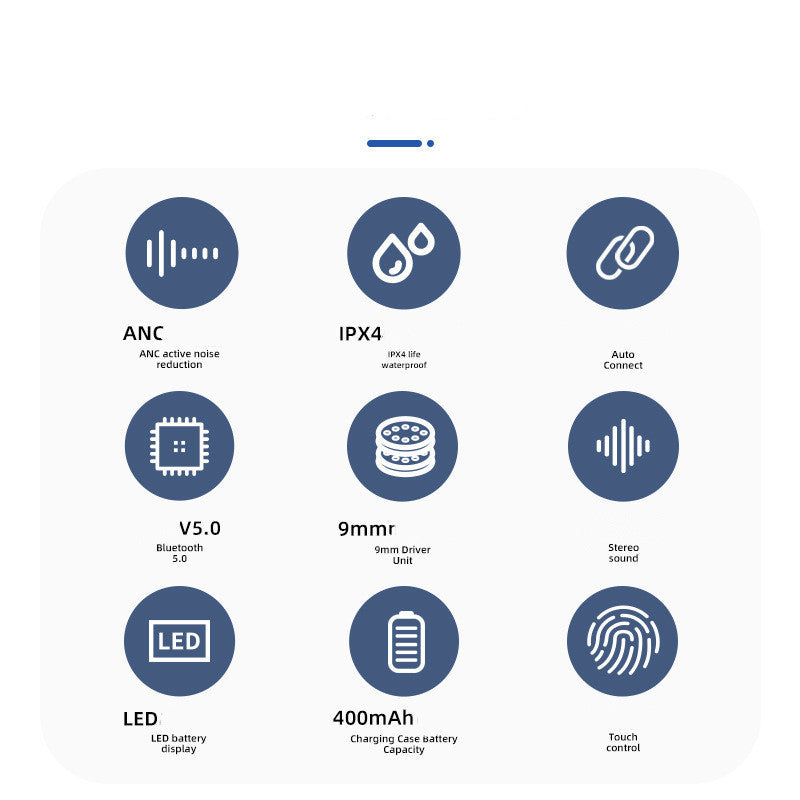 Active Noise Reduction Bluetooth Headset
