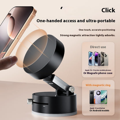 Foldable Magnetic Vacuum Suction Cup Car Phone Holder