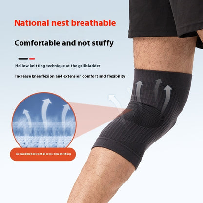 Knit Breathable Knee Pads Running Sports Basketball Badminton Leggings Thin