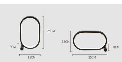 USB Plug-In Oval Acrylic Lamp with Touch Control Dim