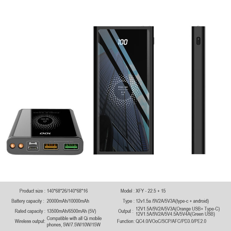 Compatible with Apple , 20000mAh PD20W Super Fast Charge For Apple 12 Power Bank