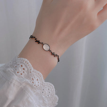 Jewelry Leaf Bracelet S925 Sterling Silver Forest Series