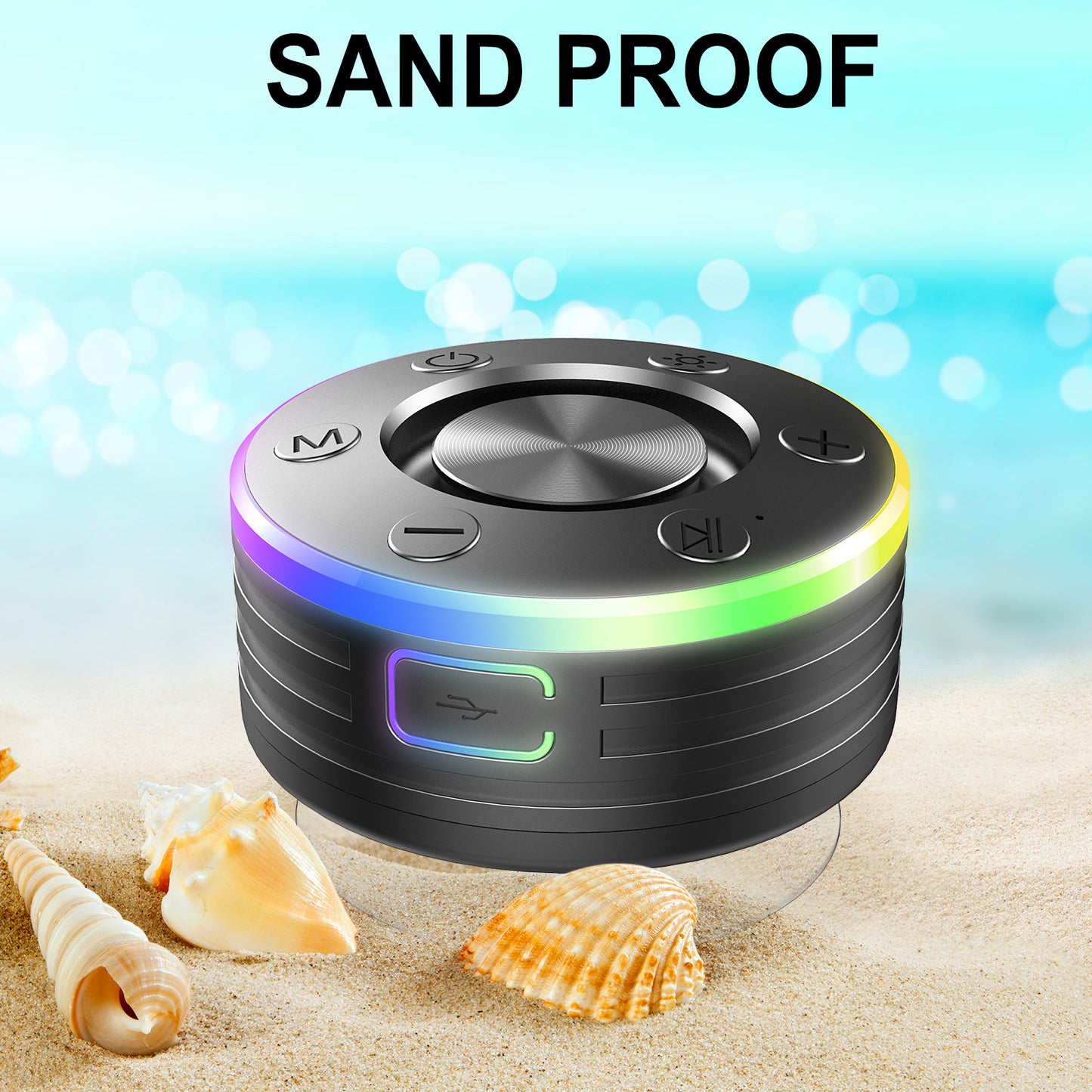 Waterproof Bathroom Bluetooth Dustproof Shockproof Mini Wireless Stereo