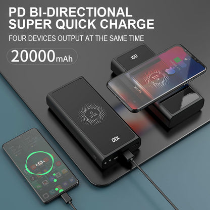Compatible with Apple , 20000mAh PD20W Super Fast Charge For Apple 12 Power Bank