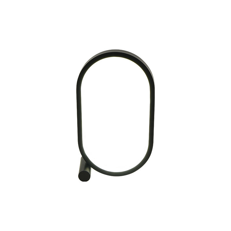 USB Plug-In Oval Acrylic Lamp with Touch Control Dim